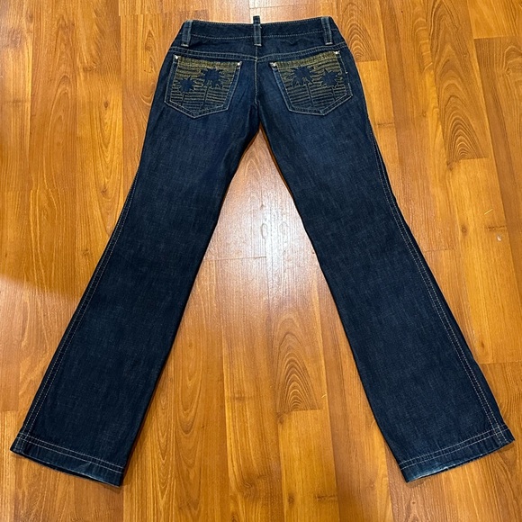 Dsquared2 Vintage Denim Set, Cropped Jacket & Low-Rise Pants Italian Size 40 - Picture 11 of 15